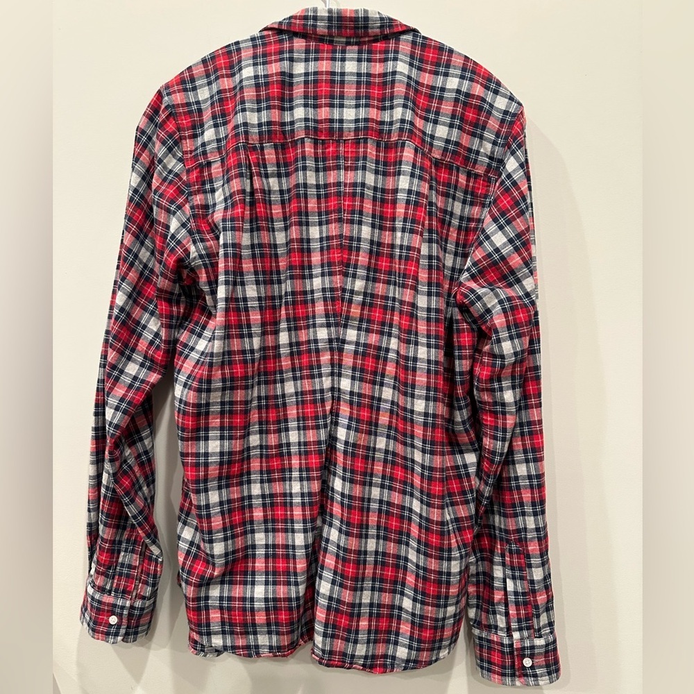 Frank & Eileen Barry Flannel Button Down Red Black Cozy Soft Casual Sz XL - Picture 3 of 12